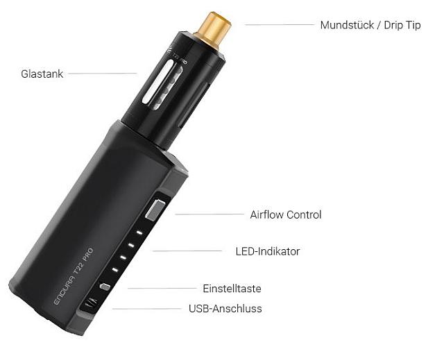 Innokin Endura T22 Pro E-Zigaretten Set im Detail