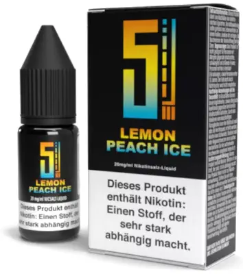 5EL - Lemon Peach Ice - Nikotinsalz Liquid 10ml
