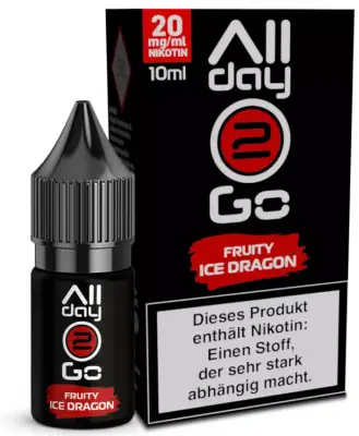 Allday2Go - Fruity Ice Dragon - Hybrid Nikotinsalz Liquid 10ml