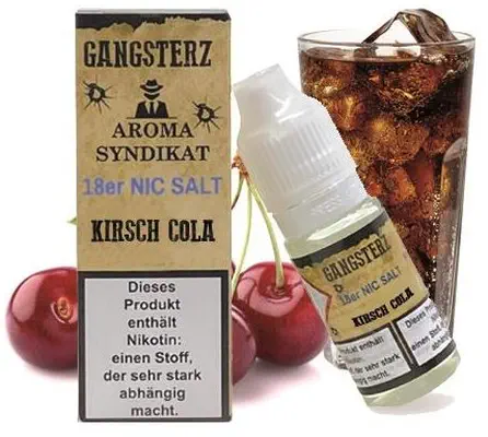 Aroma Syndikat - Gangsterz - Kirsch Cola - Nikotinsalz Liquid