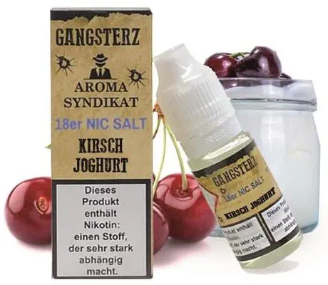 Aroma Syndikat - Gangsterz - Kirsch Joghurt - Nikotinsalz Liquid