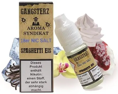 Aroma Syndikat - Gangsterz - Spaghetti Eis - Nikotinsalz Liquid