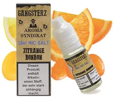 Aroma Syndikat - Gangsterz - Zitrange Bonbon - Nikotinsalz Liquid