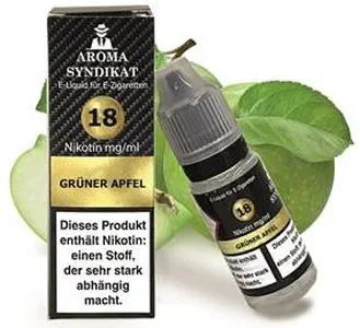 Aroma Syndikat - Grüner Apfel Nikotinsalz E-Zigaretten Liquid