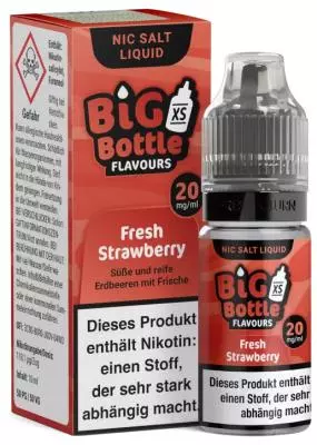 Big Bottle - Fresh Strawberry - Nikotinsalz Liquid 10ml