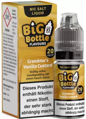 Big Bottle - Grandma's Vanilla Custard - Nikotinsalz Liquid 10ml