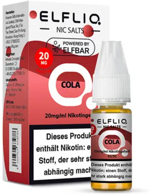 ELFLIQ - Cola - Nikotinsalz Liquid 10ml