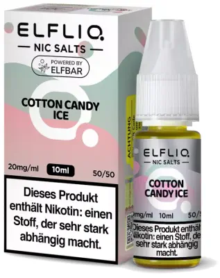 ELFLIQ - Cotton Candy Ice - Nikotinsalz Liquid 10ml