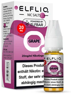 ELFLIQ - Grape - Nikotinsalz Liquid 10ml