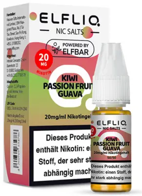 ELFLIQ - Kiwi Passion Fruit Guava - Nikotinsalz Liquid 10ml