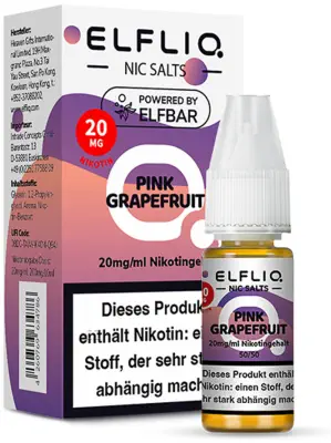 ELFLIQ - Pink Grapefruit - Nikotinsalz Liquid 10ml