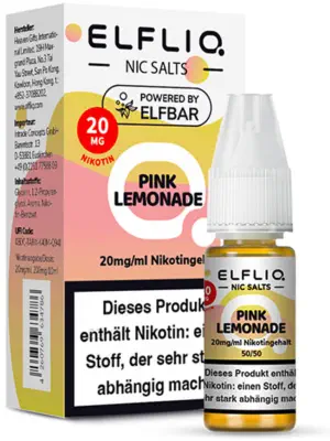 ELFLIQ - Pink Lemonade - Nikotinsalz Liquid 10ml