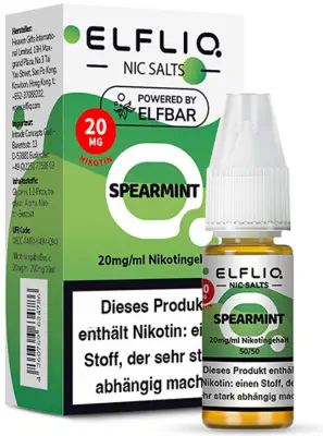 ELFLIQ - Spearmint - Nikotinsalz Liquid 10ml