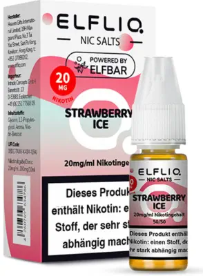 ELFLIQ - Strawberry Ice - Nikotinsalz Liquid 10ml