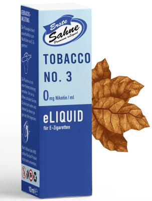Erste Sahne - Tobacco No.3 E-Zigaretten Liquid 10ml