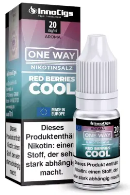 InnoCigs - One Way - Red Berries Cool - Nikotinsalz Liquid 10ml