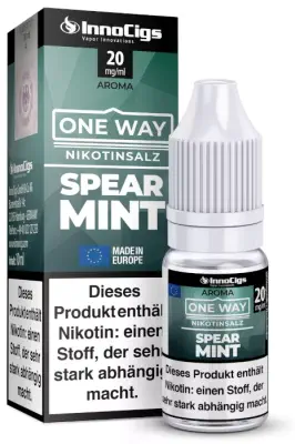InnoCigs - One Way - Spearmint - Nikotinsalz Liquid 10ml