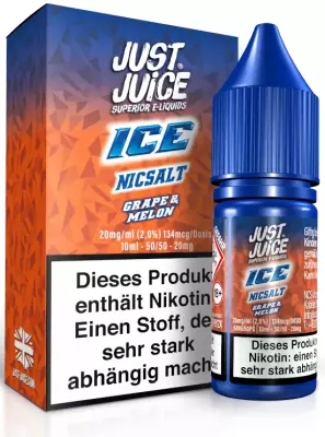 Just Juice - Grape Melon Ice - Nikotinsalz Liquid 10ml
