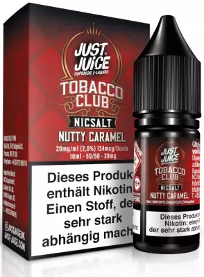 Just Juice - Nutty Caramel - Nikotinsalz Liquid 10ml