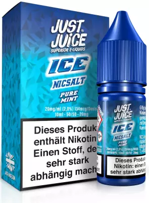 Just Juice - Pure Mint Ice - Nikotinsalz Liquid 10ml