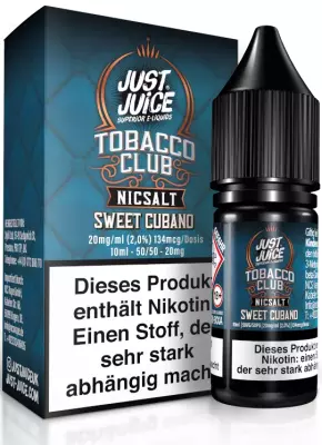 Just Juice - Sweet Cubano - Nikotinsalz Liquid 10ml