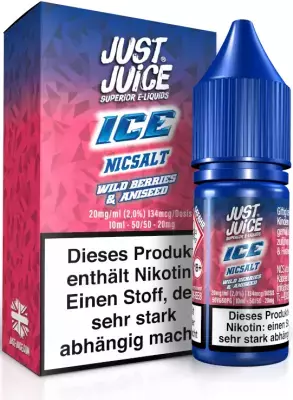 Just Juice - Wild Berries Aniseed Ice - Nikotinsalz Liquid 10ml
