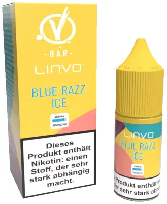 Linvo - Blue Razz Ice - Nikotinsalz Liquid 10ml