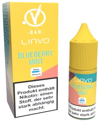 Linvo - Blueberry Mint - Nikotinsalz Liquid 10ml