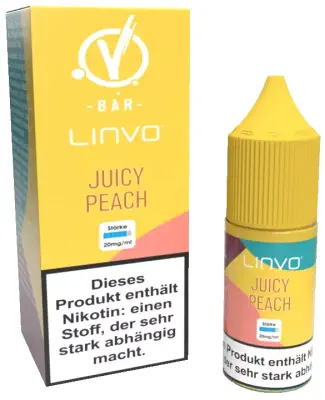Linvo - Juicy Peach - Nikotinsalz Liquid 10ml
