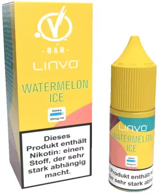 Linvo - Watermelon Ice - Nikotinsalz Liquid 10ml