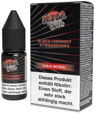Mega Salts - Blackcurrant Strawberry - Nikotinsalz Liquid 20mg/ml