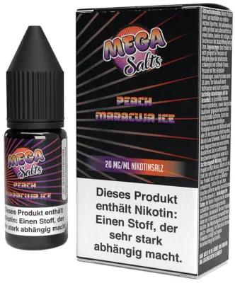 Mega Salts - Peach Maracuja Ice - Nikotinsalz Liquid 20mg/ml