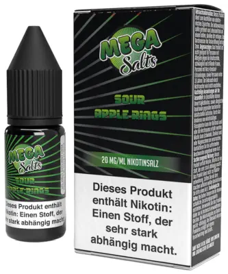 Mega Salts - Sour Apple Rings - Nikotinsalz Liquid 20mg/ml