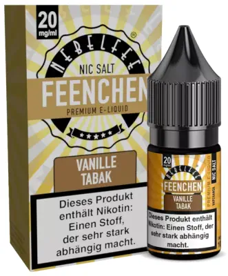 Nebelfee - Feenchen - Vanille Tabak - Nikotinsalz Liquid 10ml