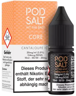 Pod Salt Core - Cantaloupe Ice - Nikotinsalz Liquid 10ml
