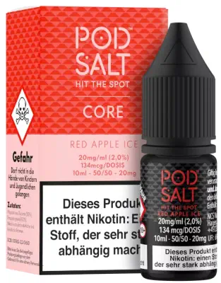 Pod Salt Core - Red Apple Ice - Nikotinsalz Liquid 10ml