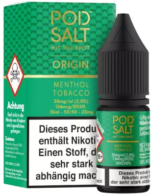 Pod Salt Origin - Menthol Tobacco - Nikotinsalz Liquid 10ml