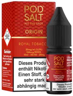 Pod Salt Origin - Royal Tobacco - Nikotinsalz Liquid 10ml