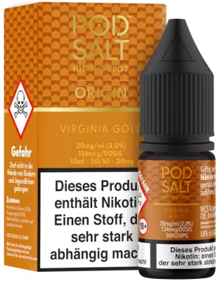 Pod Salt Origin - Virginia Gold - Nikotinsalz Liquid 10ml