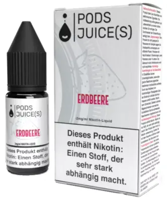 Pods Juice(s) - Erdbeere E-Zigaretten Liquid 10ml
