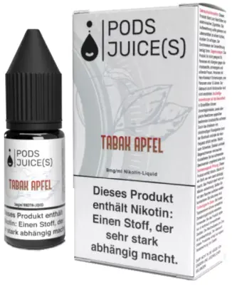 Pods Juice s - Tabak Apfel E-Zigaretten Liquid 10ml
