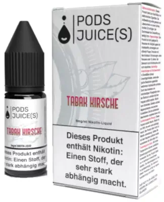 Pod Juice s - Tabak Kirsche E-Zigaretten Liquid 10ml
