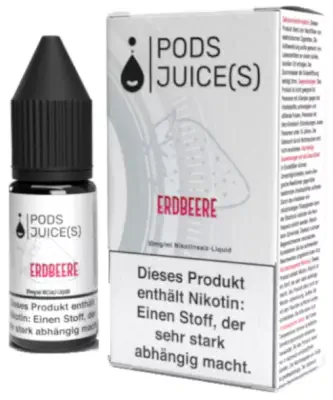 Pods Juice s - Erdbeere - Nikotinsalz Liquid 10ml