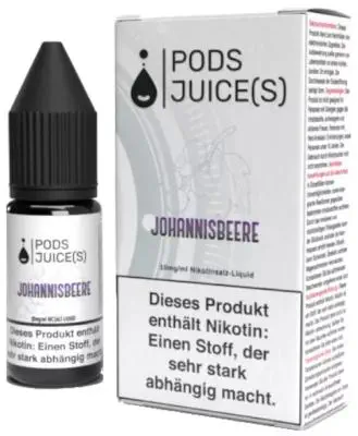 Pods Juice(s) - Johannisbeere - Nikotinsalz Liquid 10ml