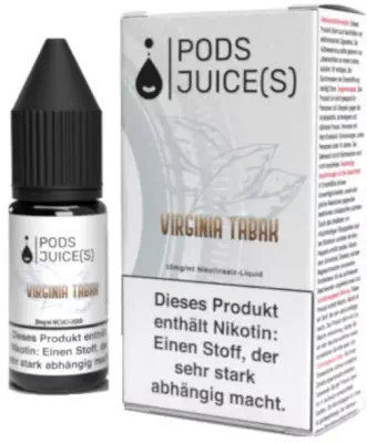 Pods Juice(s) - Virginia Tabak - Nikotinsalz Liquid 10ml