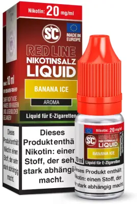 SC - Red Line - Banana Ice - Nikotinsalz E-Zigaretten Liquid