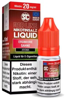 SC - Red Line - Erdbeere Sahne - Nikotinsalz Liquid 10ml