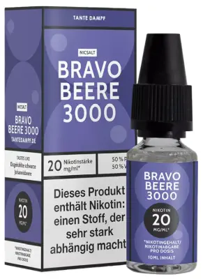 Tante Dampf - Bravo Beere 3000 - Nikotinsalz Liquid 20mg/ml