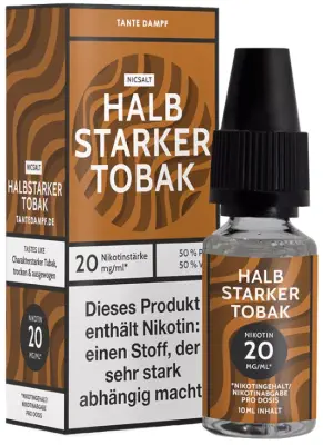 Tante Dampf - Halbstarker Tobak - Nikotinsalz Liquid 20mg/ml