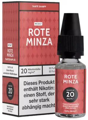 Tante Dampf - Rote Minza - Nikotinsalz Liquid 10ml